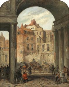 LANDELLS Robert Thomas 1833-1877,Foregate Strand, Entrance to Boswell Court,1968,Bonhams 2023-09-28