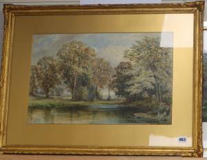 LANDER Henry Longley 1864-1887,River landscape,Gorringes GB 2019-10-07