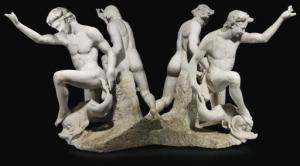 LANDINI TADDEO 1561-1596,A SET OF FOUR CARVED MARBLE MALE FOUNTAIN FIGURES,Christie's GB 2007-12-06