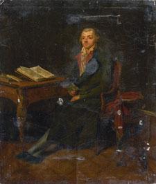 LANDRÉ Louis 1875-1952,Portrait d'homme dans un intérieur,Piasa FR 2014-03-31