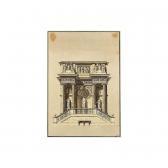 LANDRIANI Paolo 1755-1839,design for a classical monument with statues, cent,Sotheby's GB 2002-12-11