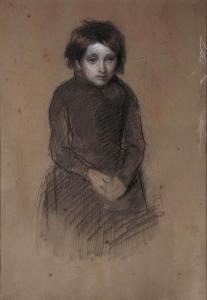 Landseer Edwin Henry 1802-1873,A study of a young girl wearing a black dress,Christie's 2001-05-16