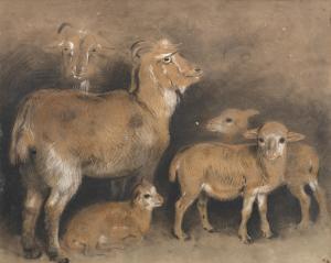Landseer Edwin Henry 1802-1873,A study of goats,Bonhams GB 2012-10-03