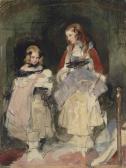 Landseer Edwin Henry,Double portrait of the Hons Mary Isabella and Ceci,Christie's 2015-12-16