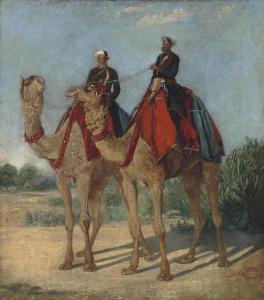 LANDSEER George,Two messengers on camels, attached to the Governor,1861,Christie's 2014-10-30