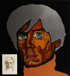 LANDUYT PETER 1967,Portrait d'Andy Warhol,Campo & Campo BE 2022-10-25