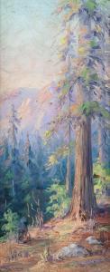 LANE Martella Cone,Redwood forest hillside with distant mountains,John Moran Auctioneers 2018-10-23