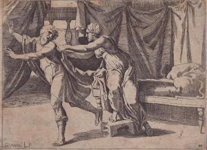 LANFRANCO Giovanni 1582-1647,Giuseppe e la moglie di Putifarre,1607,Bertolami Fine Arts 2024-02-20