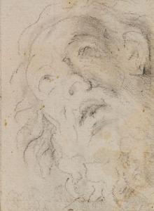 LANFRANCO Giovanni 1582-1647,Tête d'homme barbu, d'après l'antique (?),Lafon FR 2013-06-24