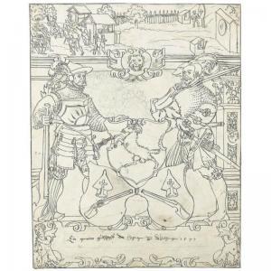 lang HIERONYMUS 1520-1582,THE ARMS OF THE SHOOTING COMPANY OF WILCHINGEN, A ,Sotheby's GB 2009-01-28