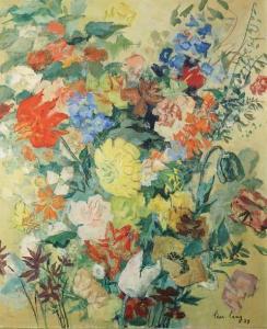 LANG Leon 1900-1900,Bouquet de fleurs,20th century,Yann Le Mouel FR 2020-02-06