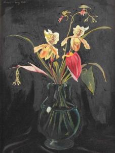 LANG Richard 1900,Vase mit Orchideen,1941,Von Zengen DE 2018-11-30