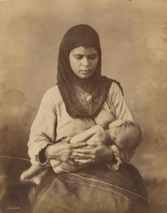 LANGAKI 1800-1800,Egypte, maternité,1875,Millon & Associés FR 2012-03-06