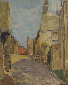 LANGDON EDIS Mary 1881-1976,STREET IN CORNWALL,Sworders GB 2014-12-09