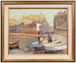 LANGE Erna 1896-1984,Early Morning Out Fishing,Brunk Auctions US 2010-07-10