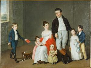 LANGE Joseph 1751-1831,Family Portrait,1816,Susanin's US 2019-05-22