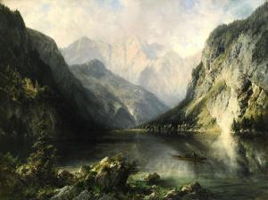 LANGE Julius 1817-1878,Fahrt auf dem Obersee,1875,Scheublein Art & Auktionen DE 2021-03-19