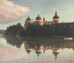 LANGE Kai 1870-1936,Scenery from Gripsholm Castle,1909,Bruun Rasmussen DK 2019-07-29