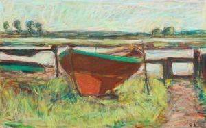 LANGE Regnar 1897-1963,Landscape with boat,Bruun Rasmussen DK 2020-10-06