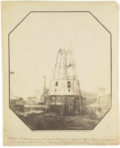 LANGEHEIM Frederick 1809-1879,Cast-Iron Lighthouse under Construction,1849,Christie's GB 2009-10-08
