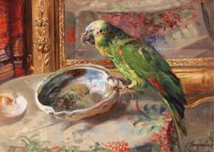 LANGENBACH CLARA EMMA 1871-1964,A Parrot,Palais Dorotheum AT 2021-09-15