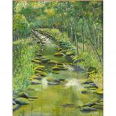 LANGENBACH PETER 1900-1900,a rocky streambed,Rago Arts and Auction Center US 2013-04-19