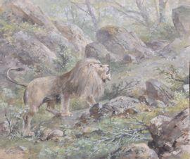 LANGEROCK Henri 1830-1915,Lion,Etienne de Baecque FR 2022-01-13