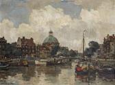 LANGEVELD Frans 1877-1939,A view of the Lutherse Kerk, Amsterdam,Christie's GB 2014-05-13