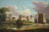 LANGFORD W,View of a ruin with river and cattle,1832,Rosebery's GB 2011-10-08