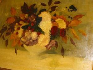 LANGHOFF CARWIG F,With Flowers,1913,Hartleys Auctioneers and Valuers GB 2007-06-20