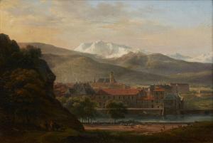 LANGLACÉ Jean Baptiste Gab. 1786-1864,View of Grenoble,1850,Rosebery's GB 2023-03-29