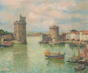 LANGLADE Pierre 1907-1972,Port de La Rochelle,Schuler CH 2022-09-21
