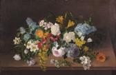 LANGLADE Pierre 1812-1909,Still Life of a Summer Bouquet,1903,Neal Auction Company US 2002-06-08