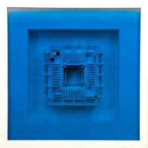 LANGLANDS # BELL 1955,Shadow Boxes in Blue,Stair Galleries US 2015-07-25