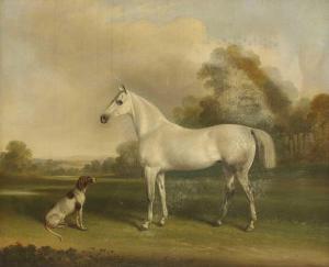 LANGLEY Charles Dickinson 1799-1873,A grey and pointer in a landscape,Sworders GB 2021-06-02