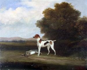 LANGLEY F. P.,Parsons Jack Russell with a dead rabbit,Gorringes GB 2009-10-21