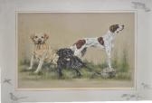 LANGLEY HELEN 1877-1939,Study of three dog,1886,Gilding's GB 2014-08-05
