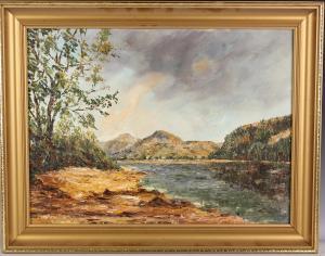 LANGLEY Leslie 1918-1985,River Landscape,20th century,Tooveys Auction GB 2022-02-16