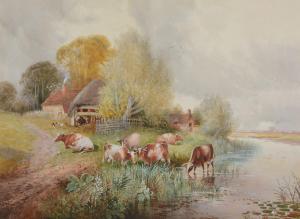 LANGLEY William Walter 1852-1922,A group of three pastoral landscapes,Dreweatts GB 2016-06-02