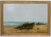 LANGLEY William Walter 1852-1922,Beach view,Dickins GB 2019-01-25