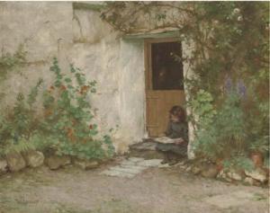 LANGLEY William Walter 1852-1922,The Epps Door,1894,Christie's GB 2005-11-23