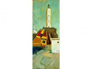 LANGLOIS BELLOT Jeanne 1900-1900,Le phare,20th century,HDV de Bretagne Atlantique FR 2008-07-05