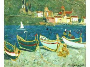 LANGLOIS BELLOT Jeanne 1900-1900,Le port de Collioure,HDV de Bretagne Atlantique FR 2008-12-06