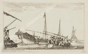 LANGLOIS François 1588-1647,raffiguranti sbarco navale,Stadion IT 2024-01-19
