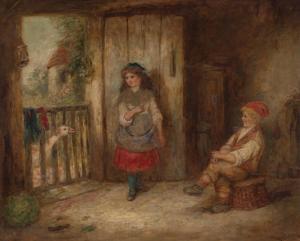 LANGLOIS Mark William 1860-1890,Kinder im Spiel mit einer Gans,Galerie Bassenge DE 2022-06-02