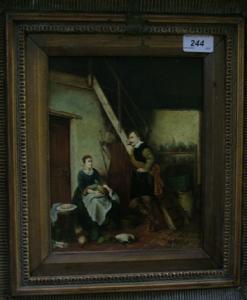 LANGLOIS Martin W 1800-1800,Figures in an interior.,David Lay GB 2009-01-15