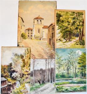 LANGLOIS Saint Edme 1861,Paysages en forêt,1900,Morand FR 2017-10-20