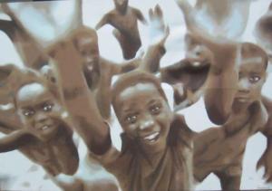 LANGOWSKI Raphael 1973,Children of Africa,Artcurial | Briest - Poulain - F. Tajan FR 2013-04-29