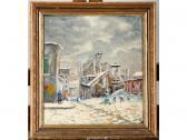 LANGRUNE Bernard 1889,Montmartre sous la neige,Hôtel des ventes d'Avignon FR 2020-10-24