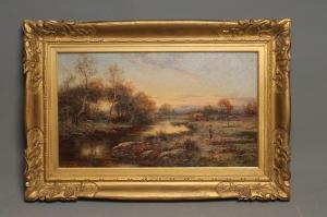 LANGSTAFFE John 1849-1912,Drawing the Hay in a Riverside Meadow at,Hartleys Auctioneers and Valuers 2018-06-13